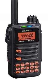 YAESU FT-70DE 2m/70cm Band Amateurfunk Handfunkgerät mit C4FM/FM und 5 Watt Sendeleistung