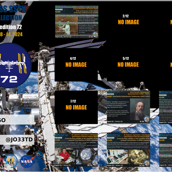 ARISS sendet SSTV Bilder Serie 21 der Mission 72